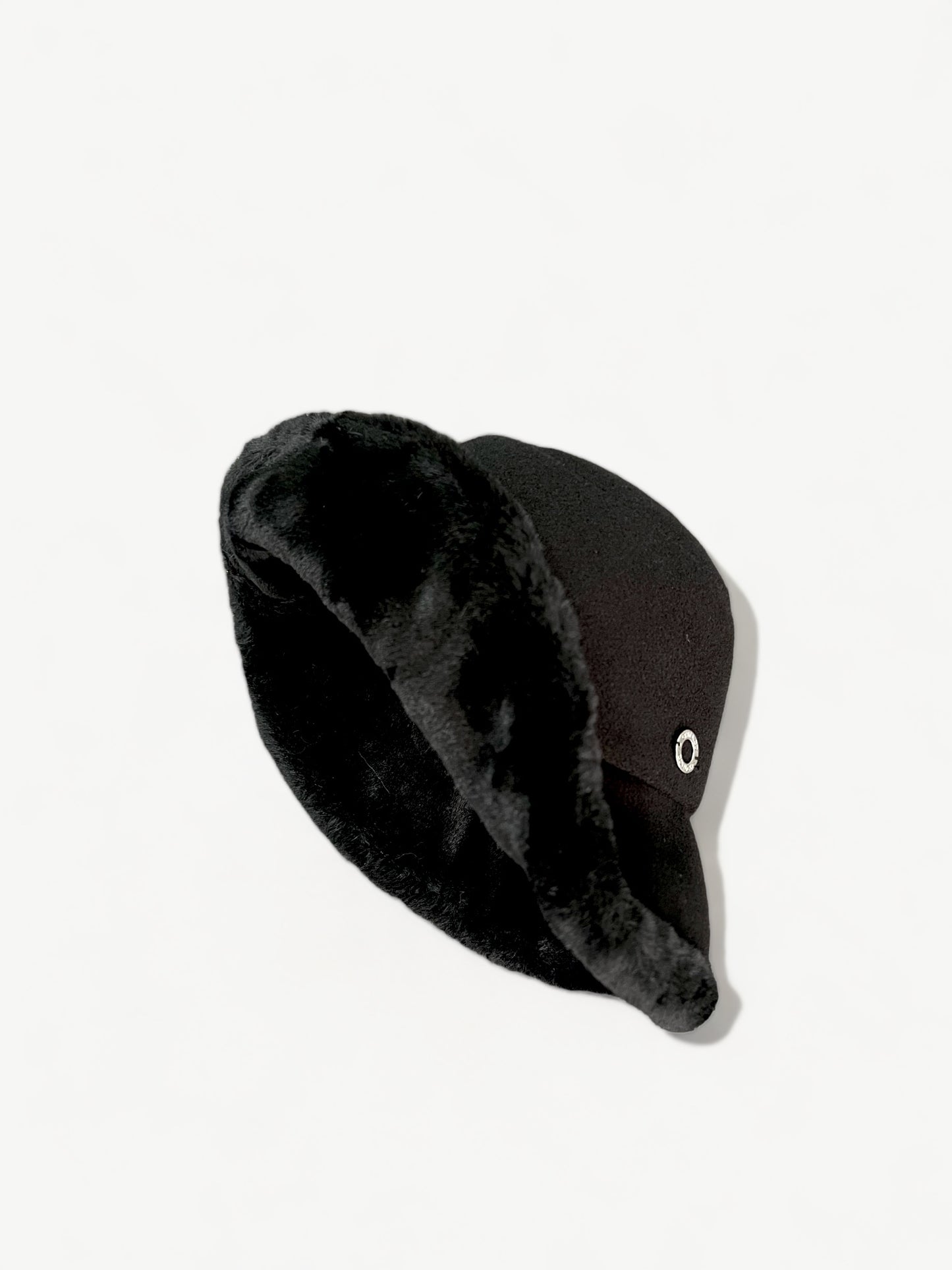 Black Cashmere Wool Hat
