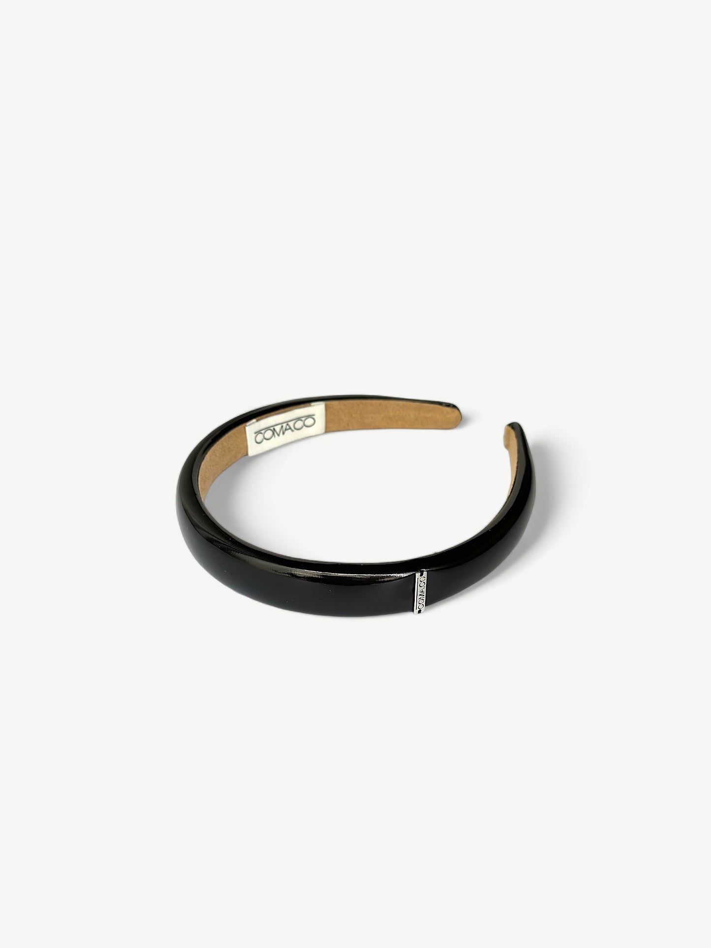 SLIM Black Vinyl Headband