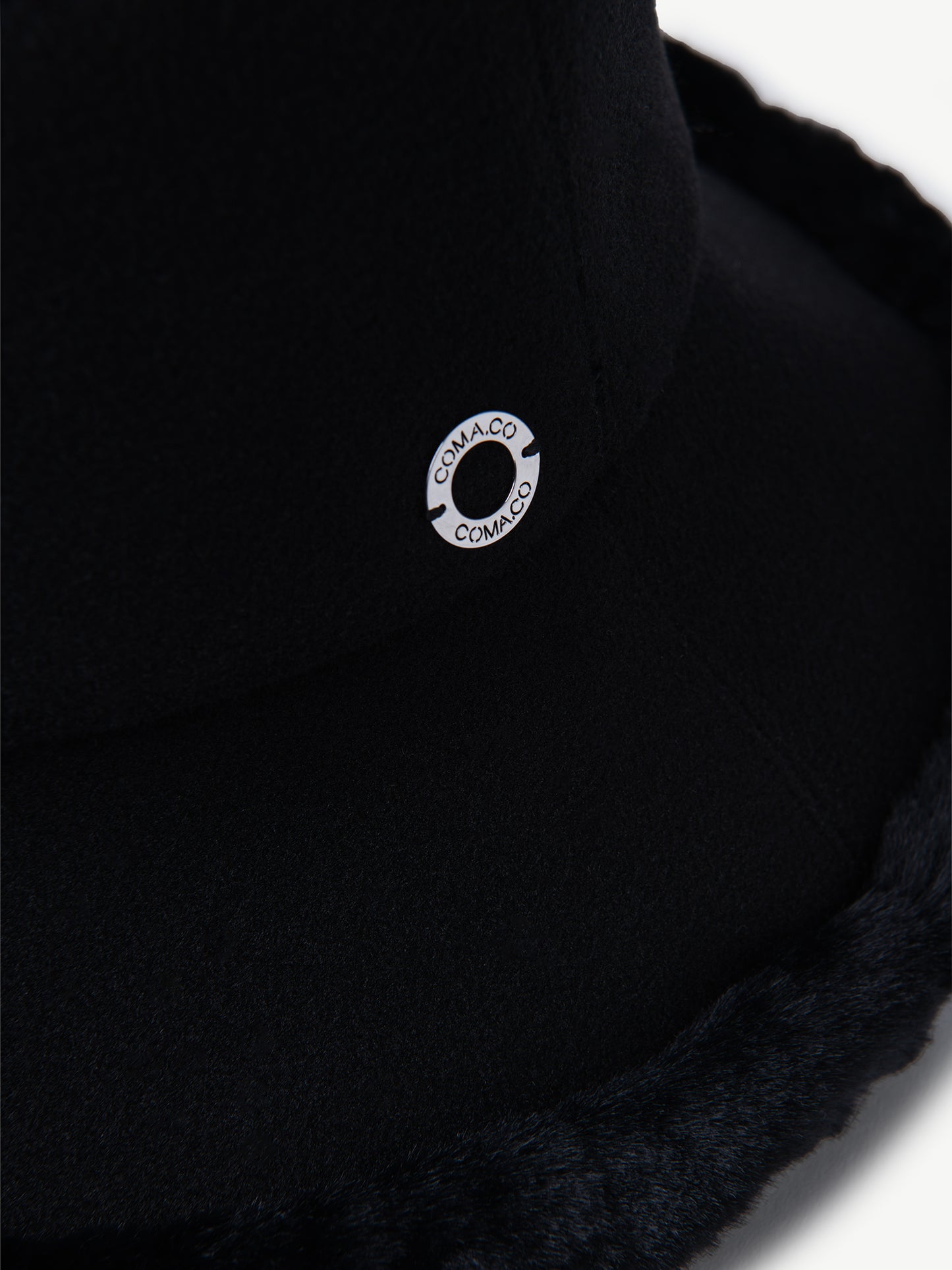 Black Cashmere Wool Hat