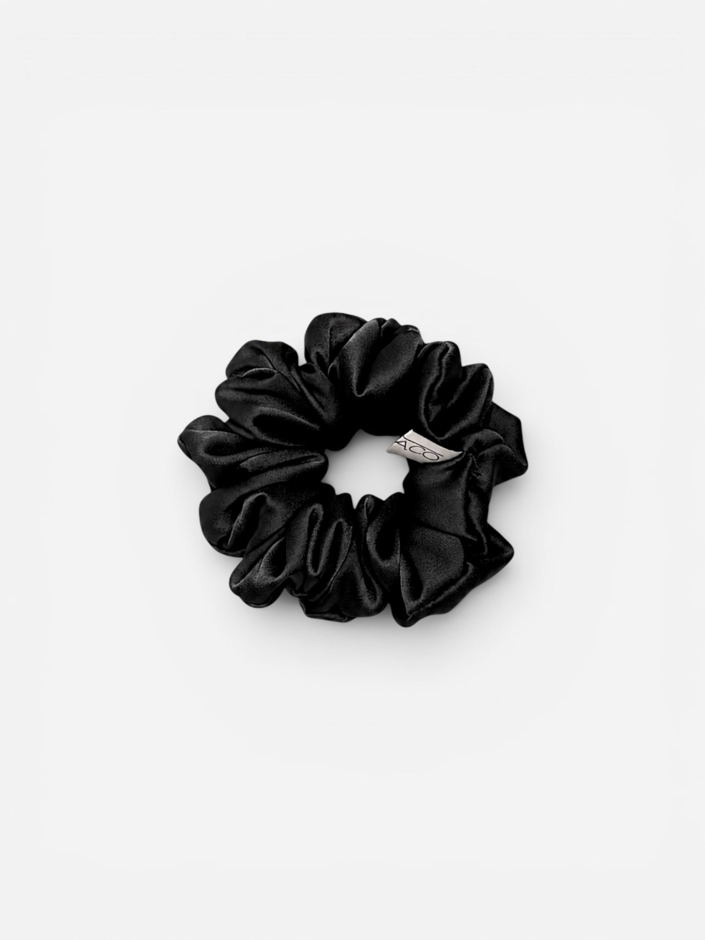 Black | SILK Small Scrunchie