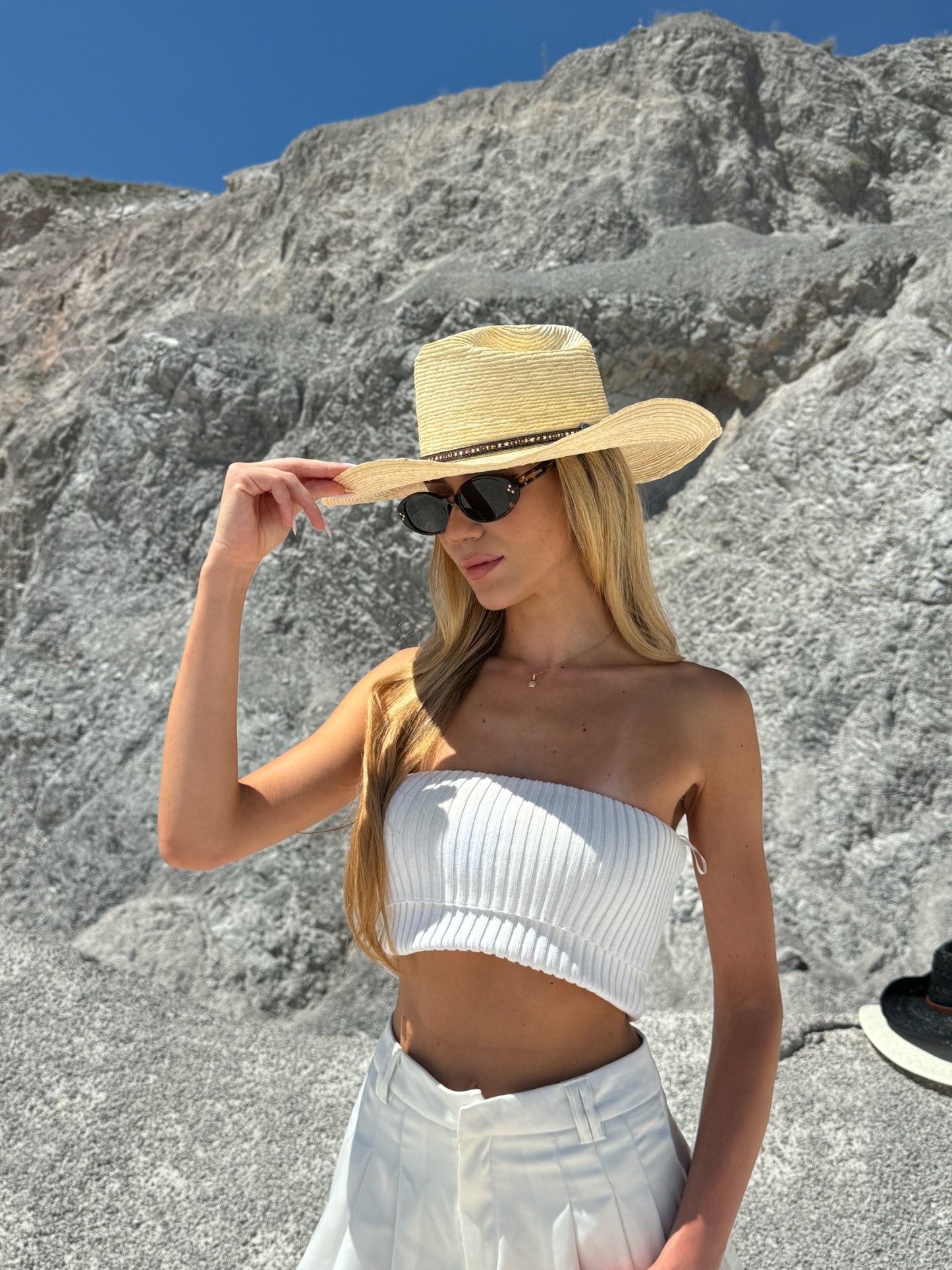 LAURA straw Cowboy hat