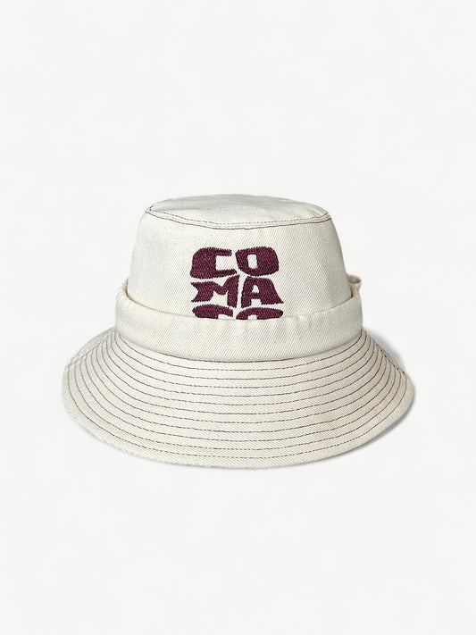 Bucket Hat | Cream & Cherry