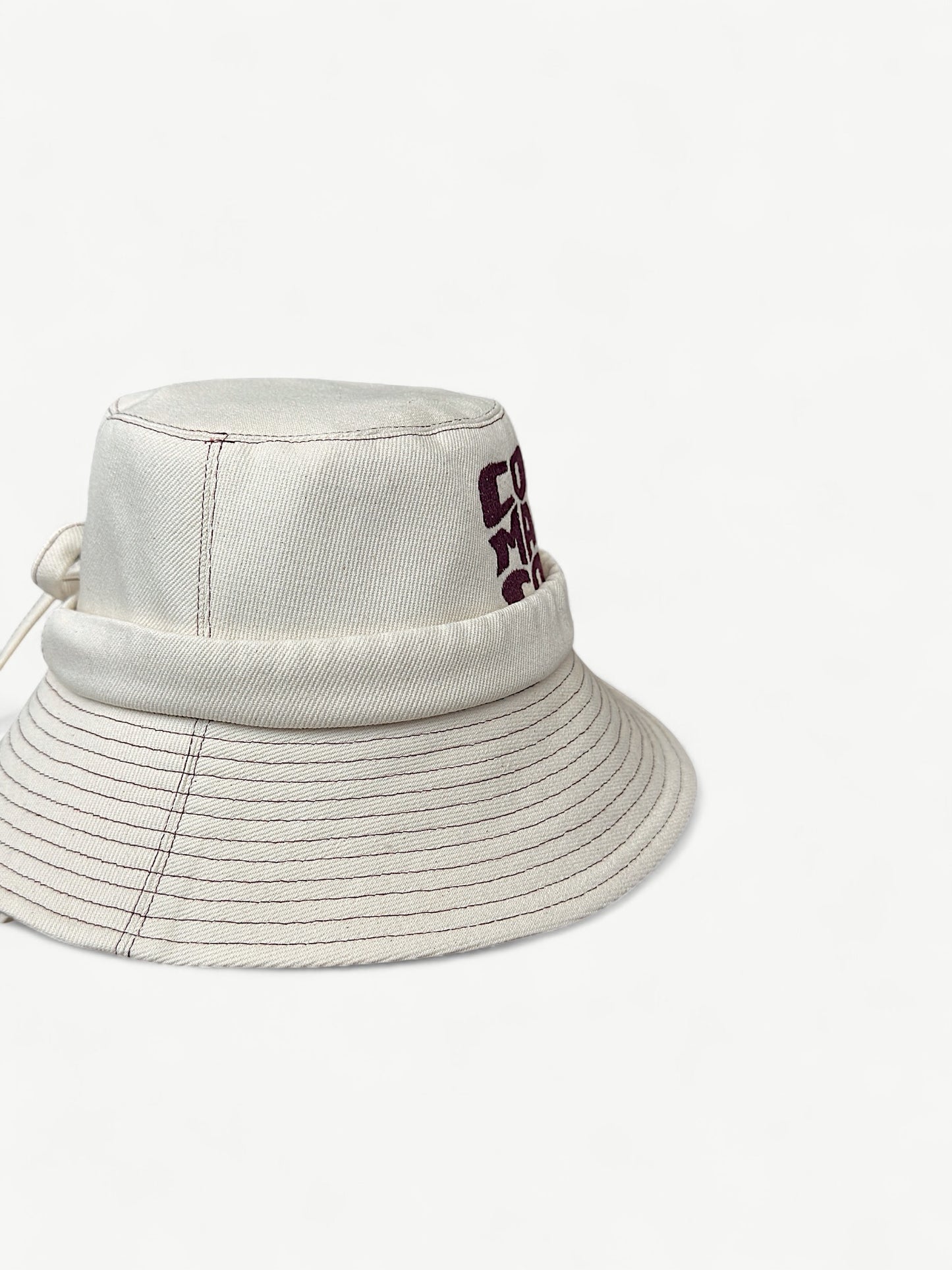 Bucket Hat | Cream & Cherry