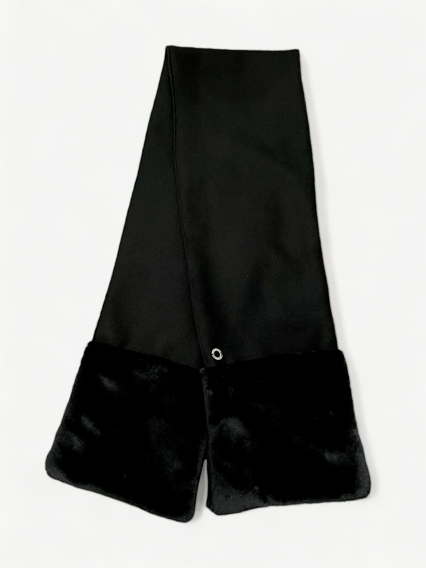 Black Cashmere Wool Scarf