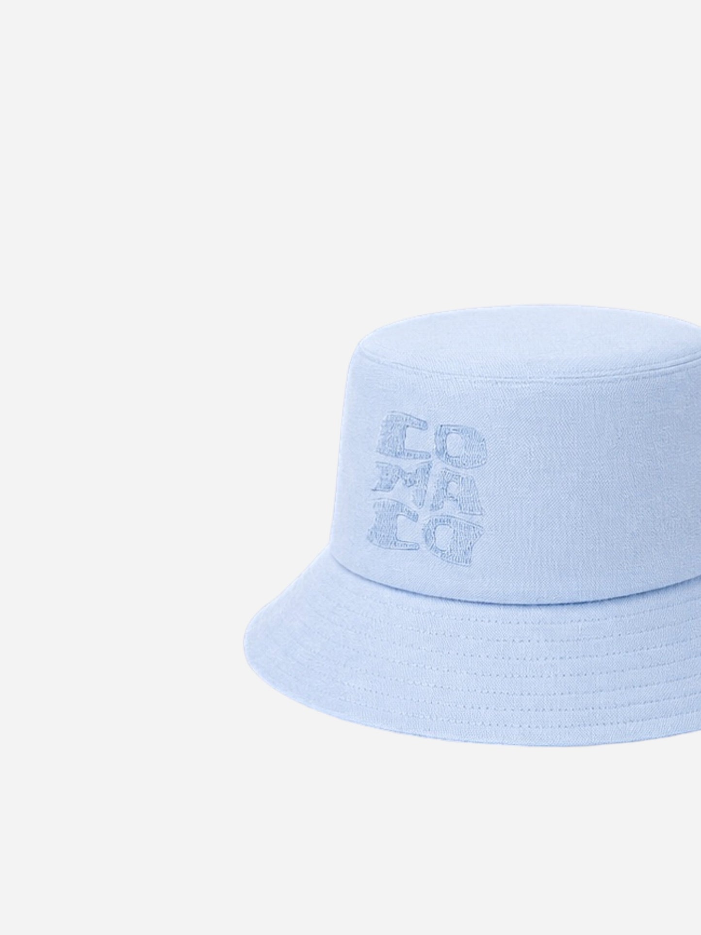 Bucket Hat | Linen Baby Blue