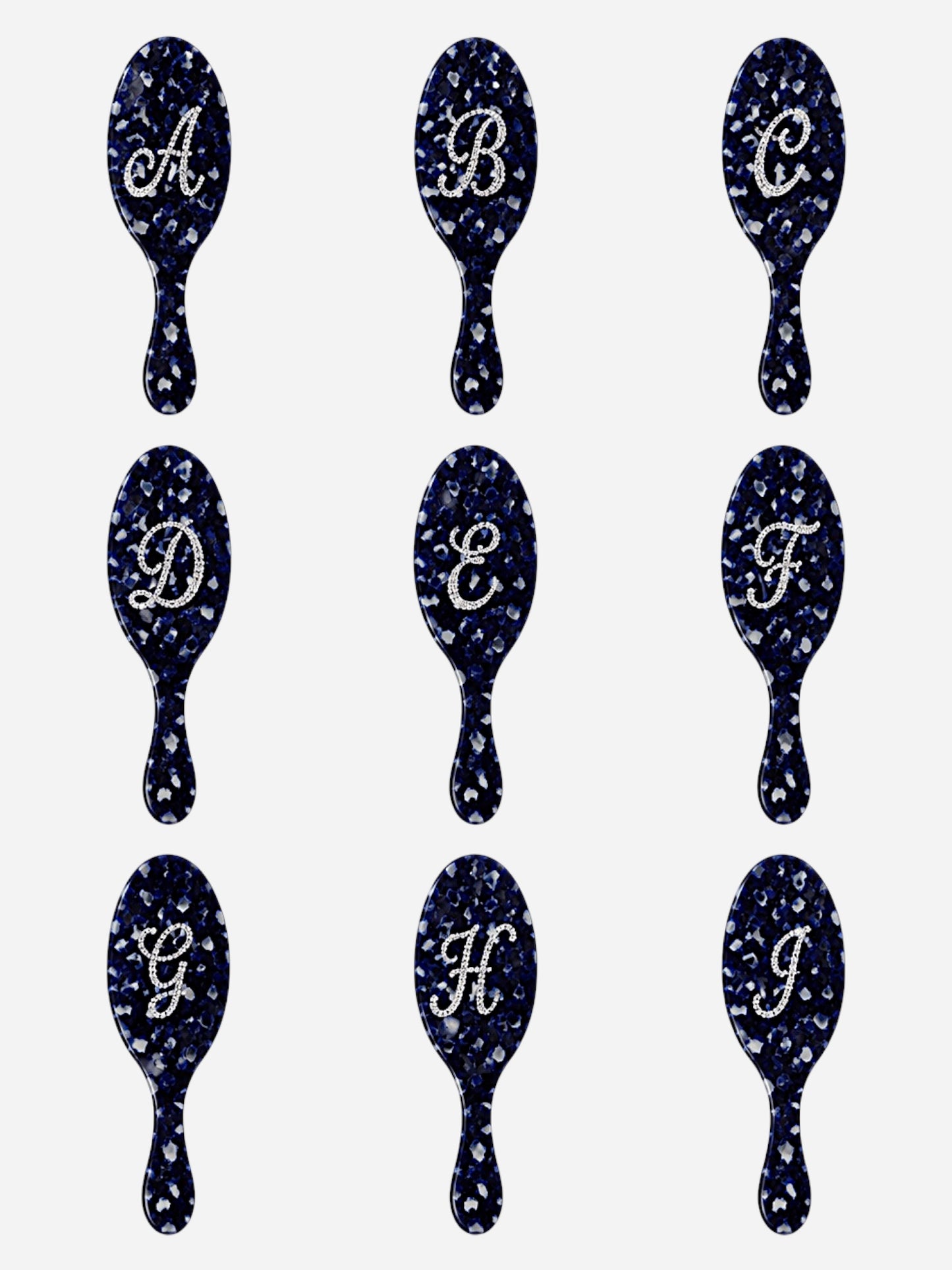 Custom Aura Hair Brush | Midnight Blue