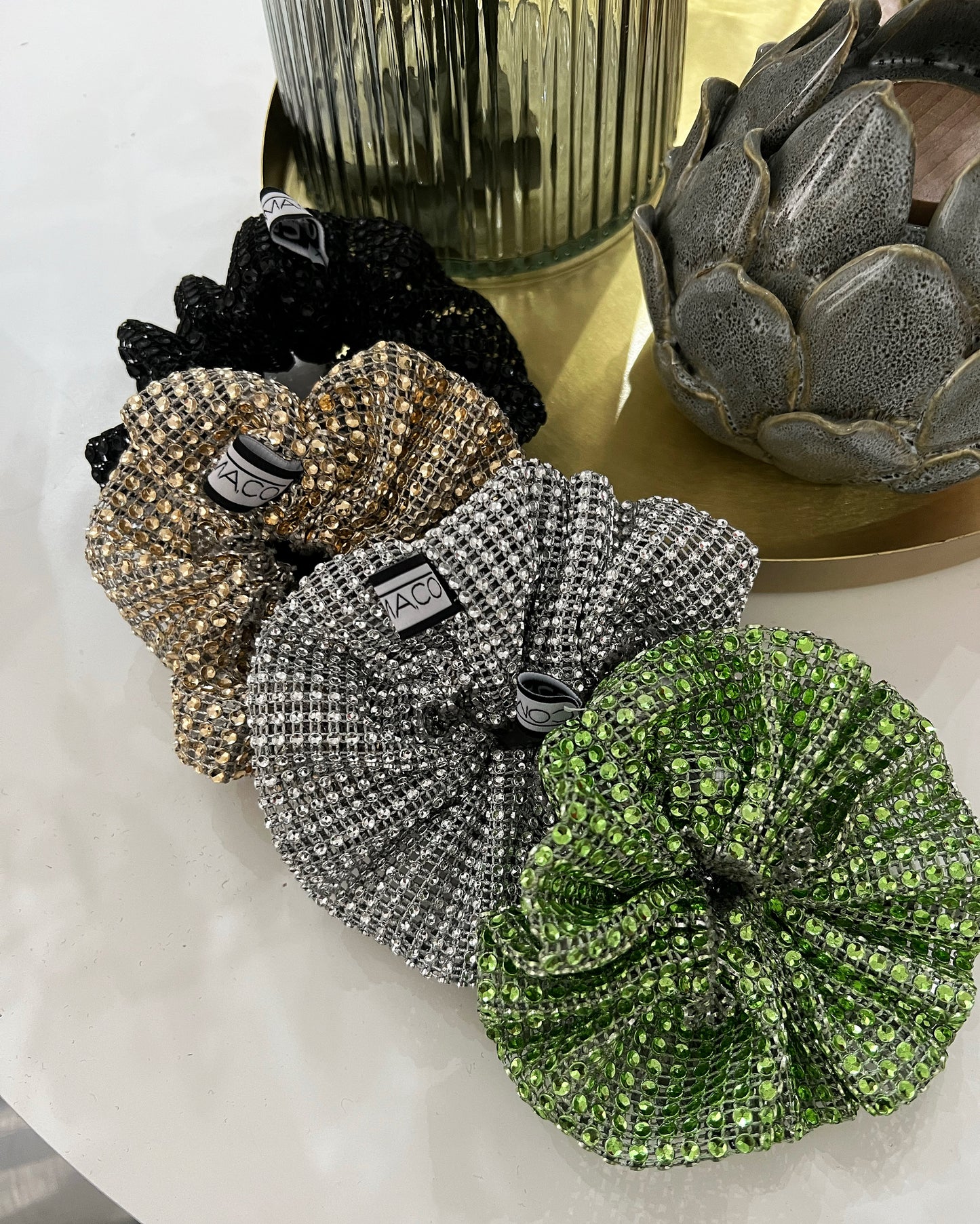 MEDINA Lime Rhinestones
