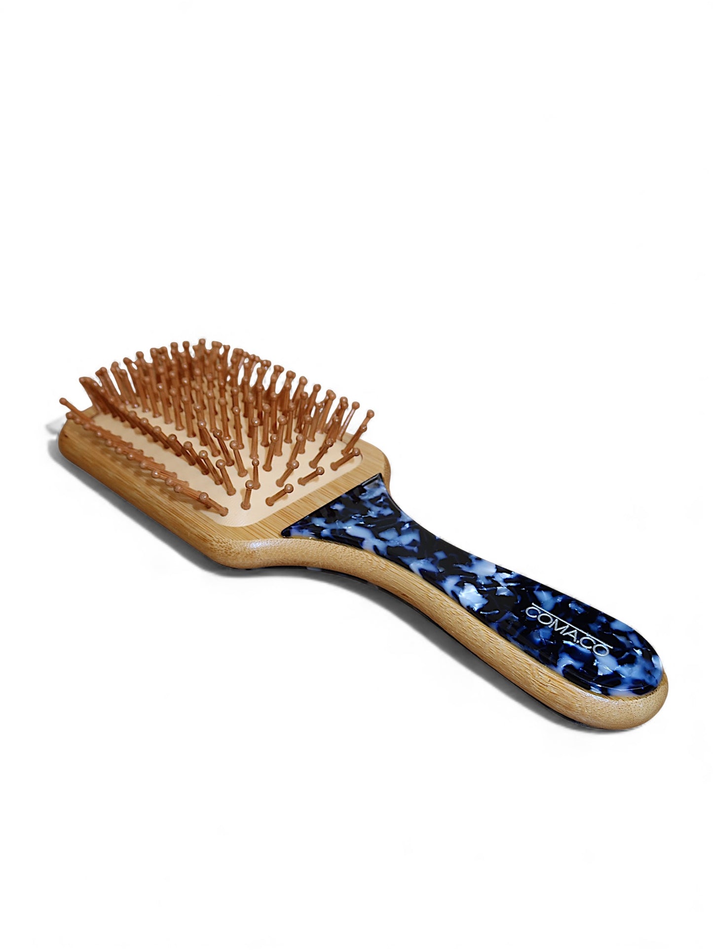 Large Bamboo Hair Brush | Midnight Blue