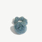 ROSE Rhinestone Scrunchie / Aqua