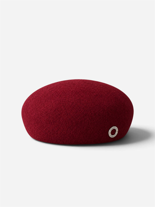 Felt Berret Hat | Burgundy
