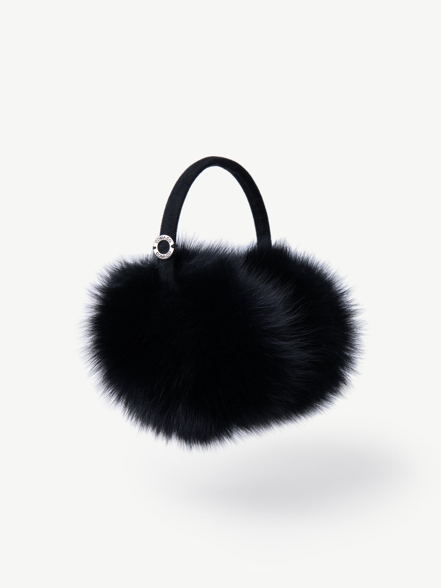 Black Fox Fur Ear Muffs