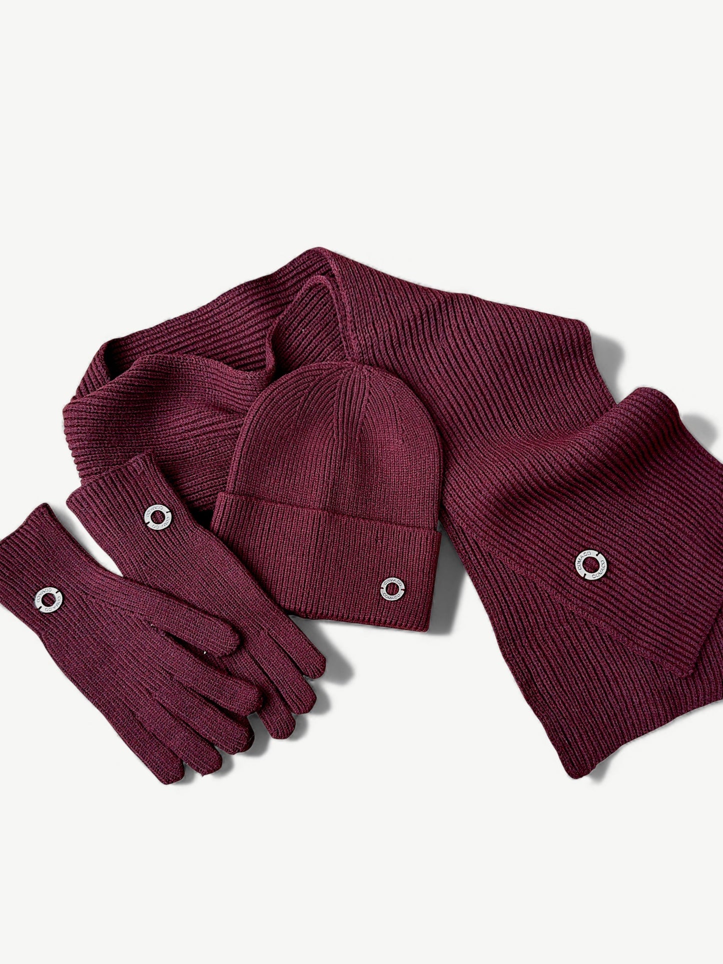 Merino Wool Set | Burgundy