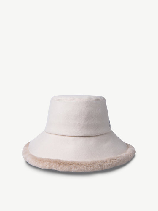 Creme Cashmere Wool Hat