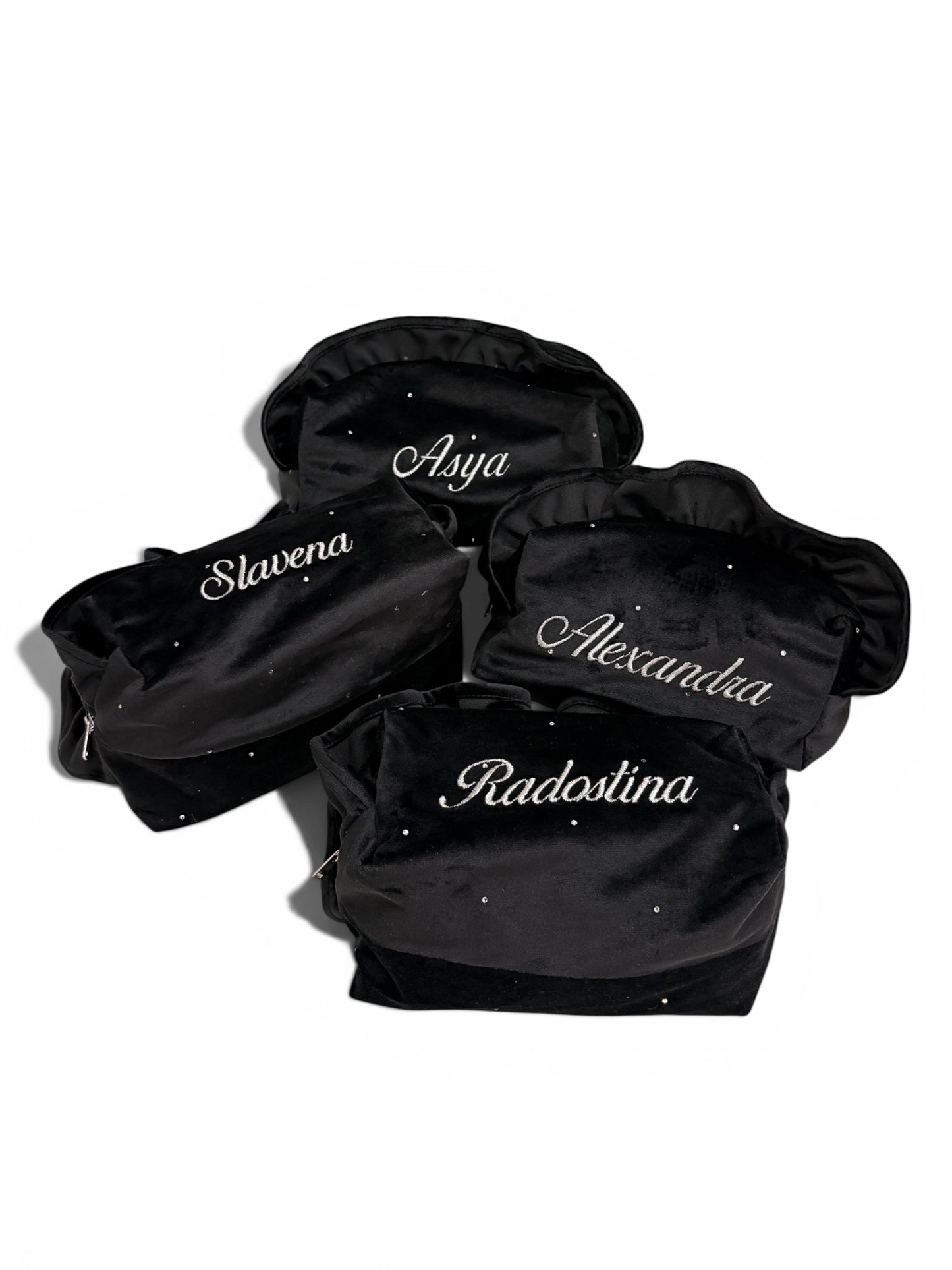 Black Velvet Pouch | Custom