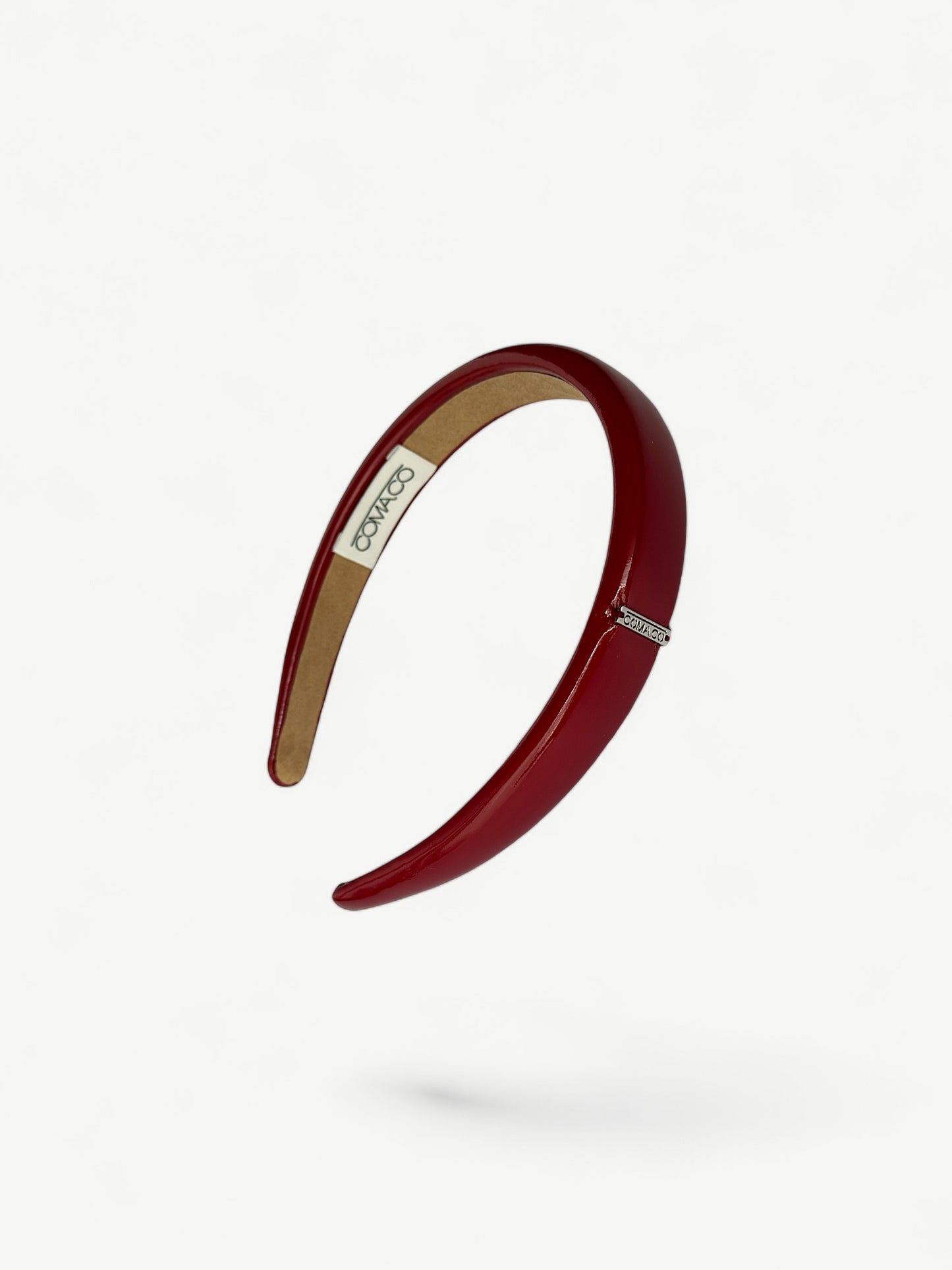 SLIM Cherry Red Vinyl Headband