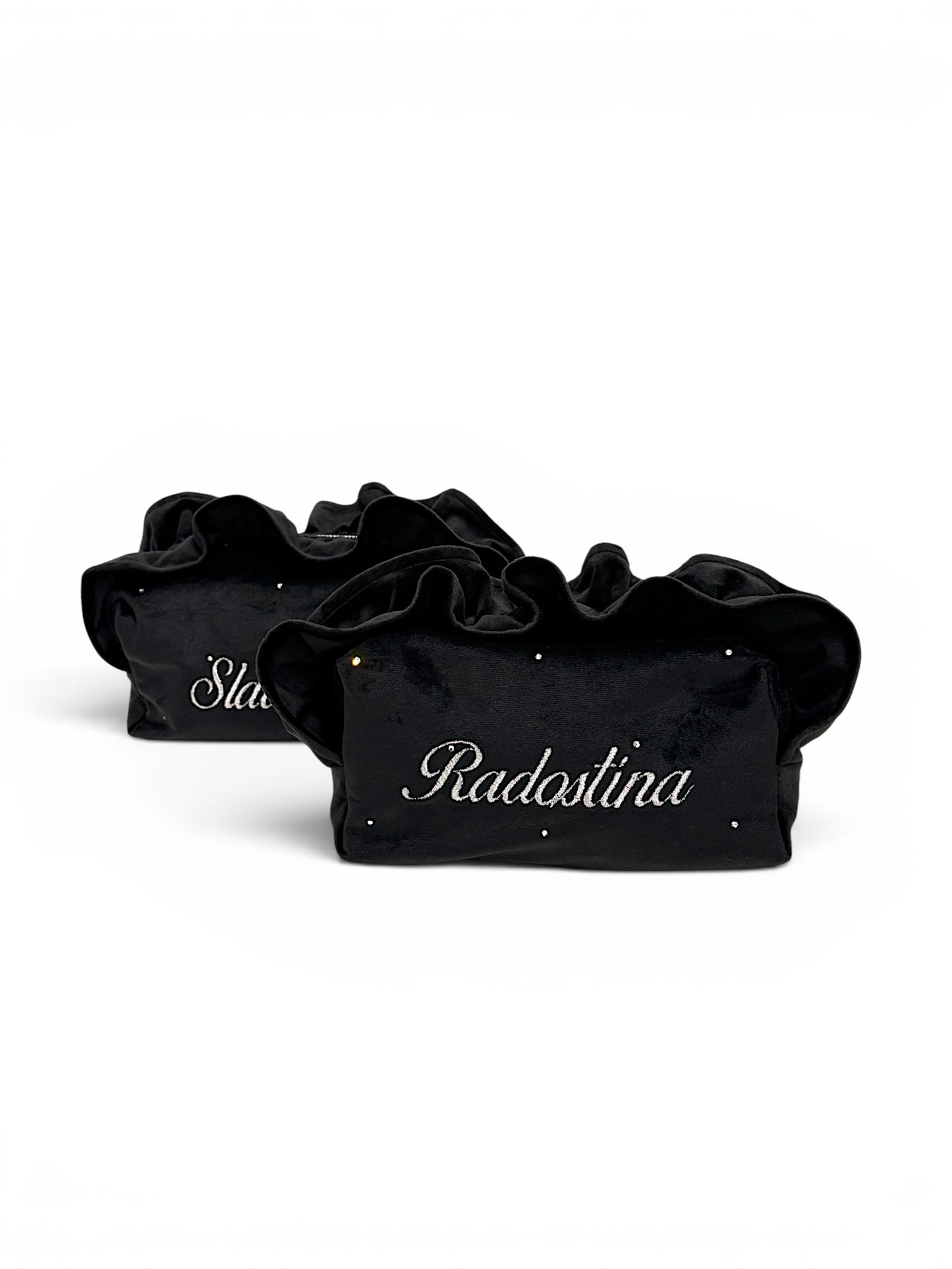 Black Velvet Pouch | Custom