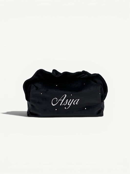 Black Velvet Pouch | Custom