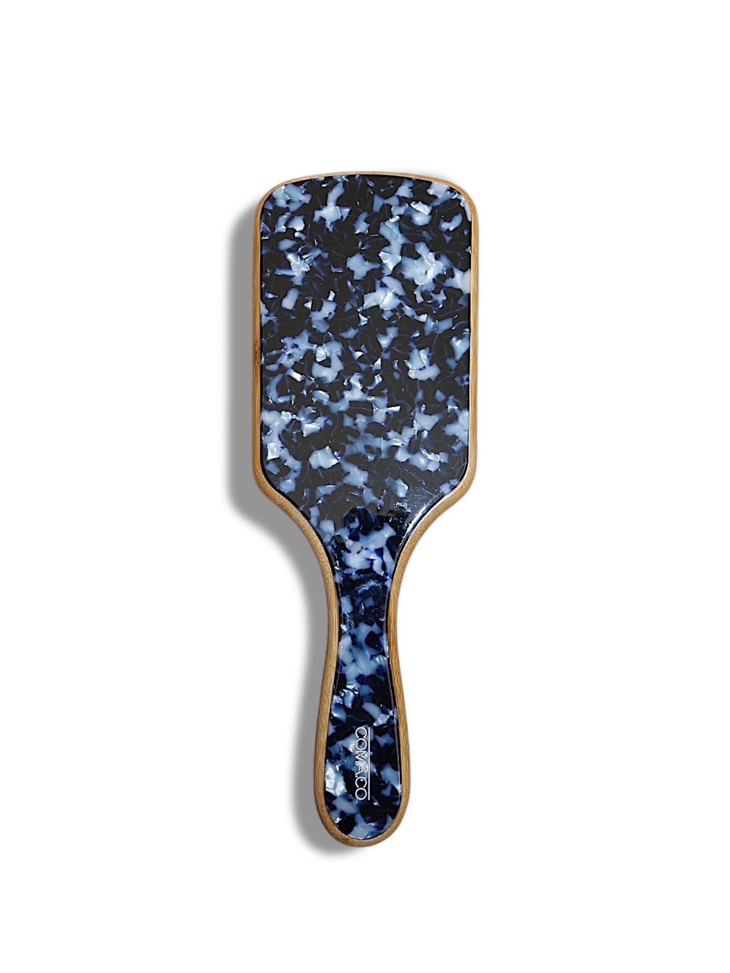 Large Bamboo Hair Brush | Midnight Blue