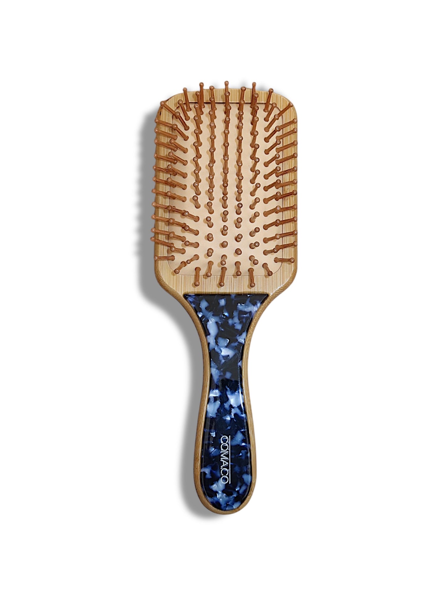 Large Bamboo Hair Brush | Midnight Blue