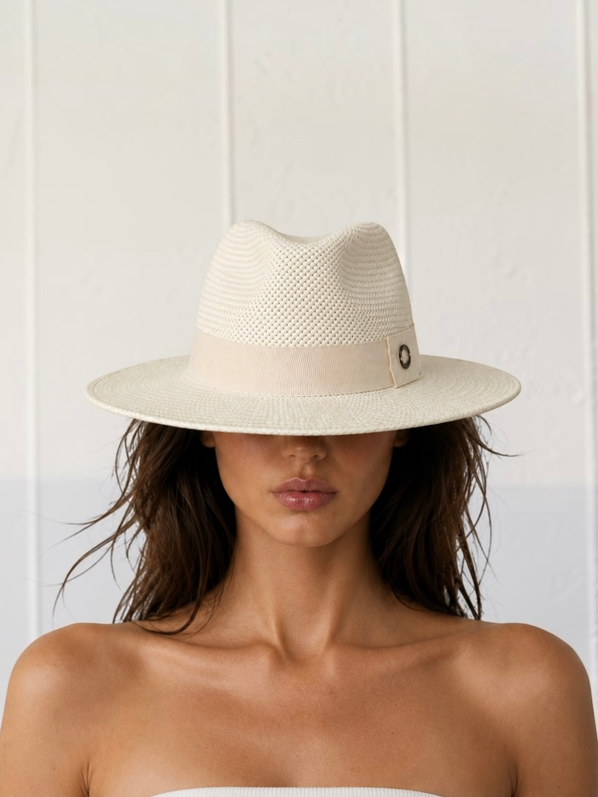 Alba Hat | White Straw