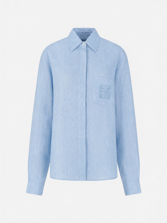 Shirt | Linen Baby Blue
