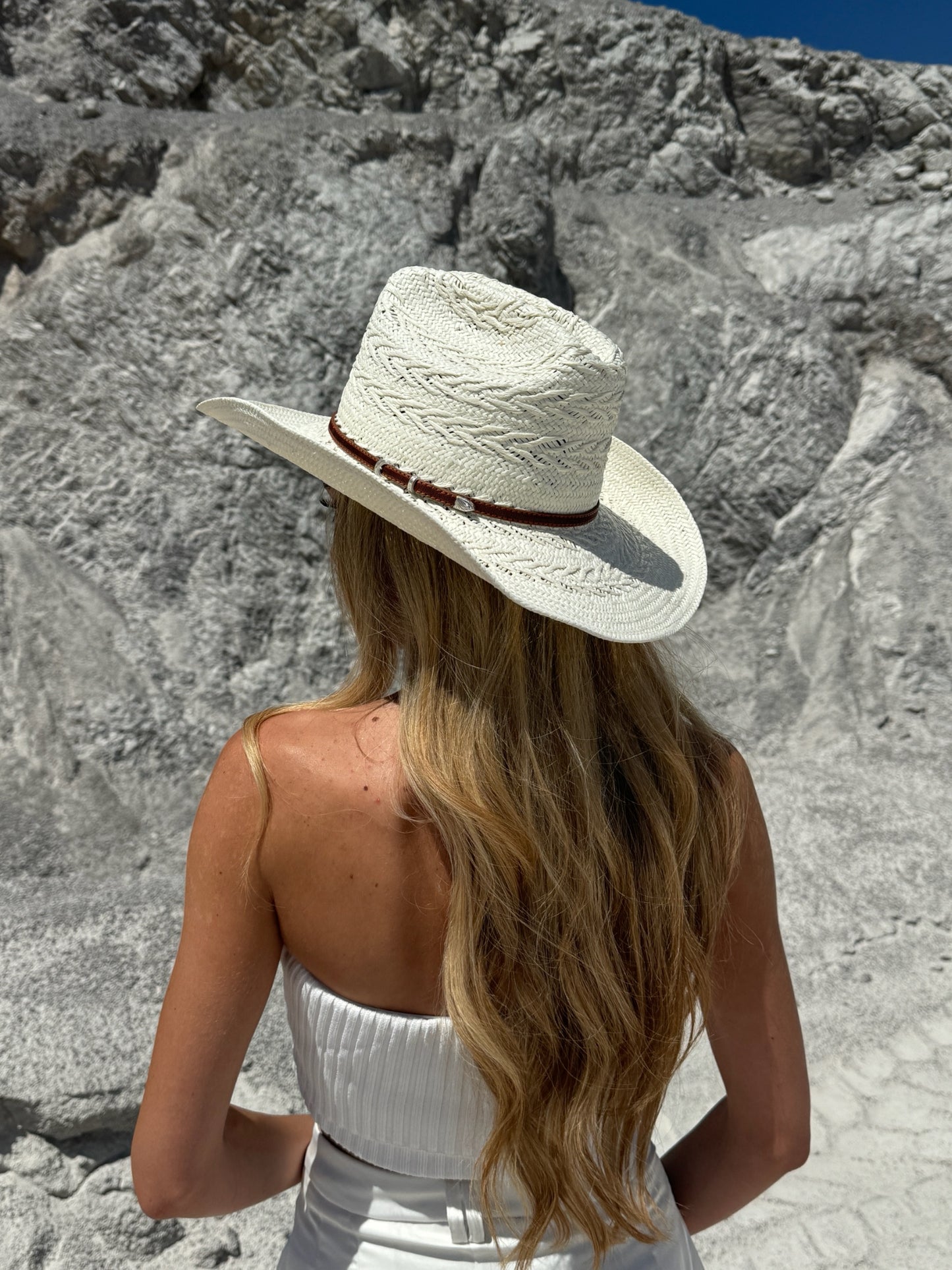 POLA white Cowboy hat