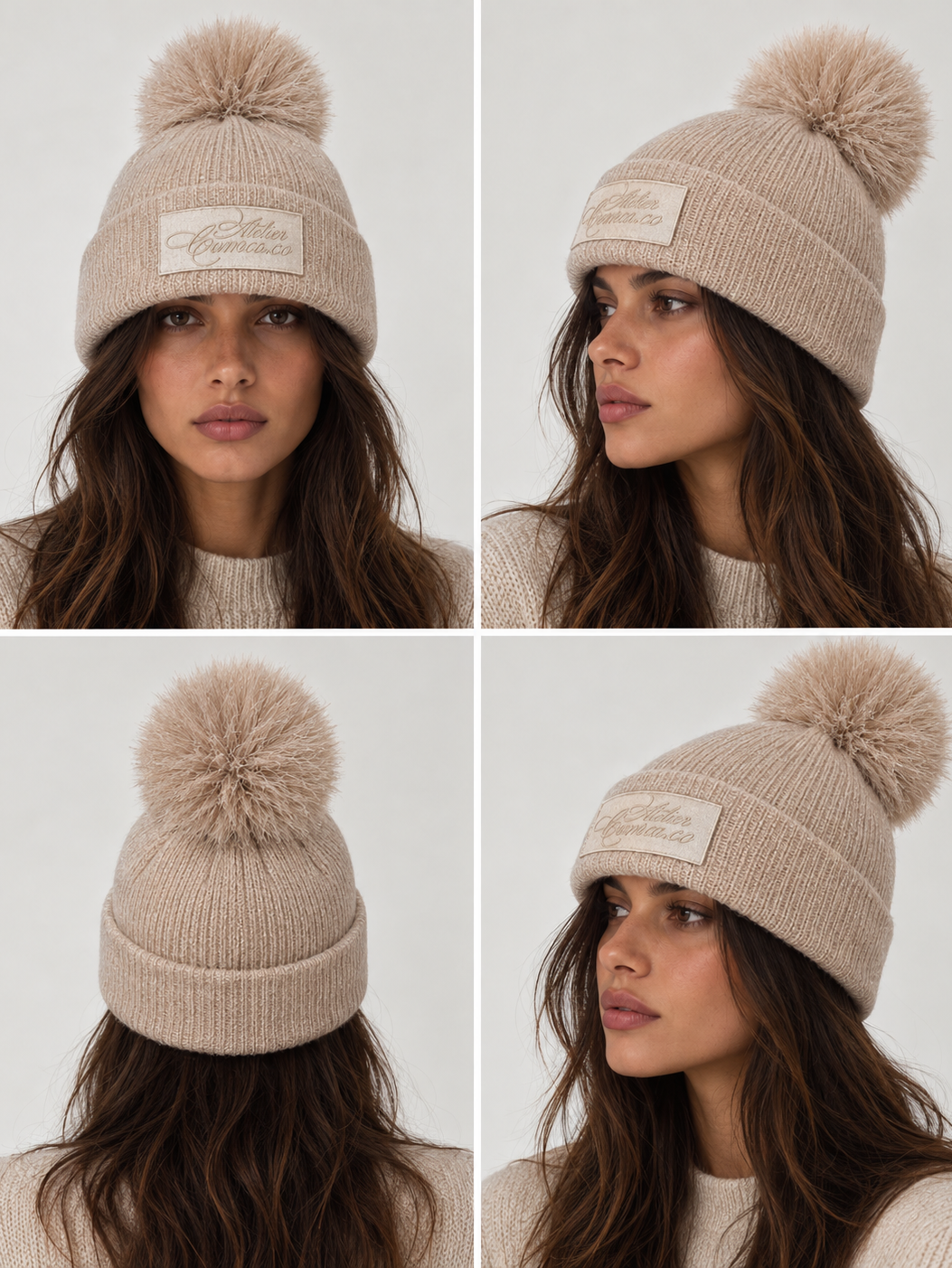 Merino Wool Beanie | Cream