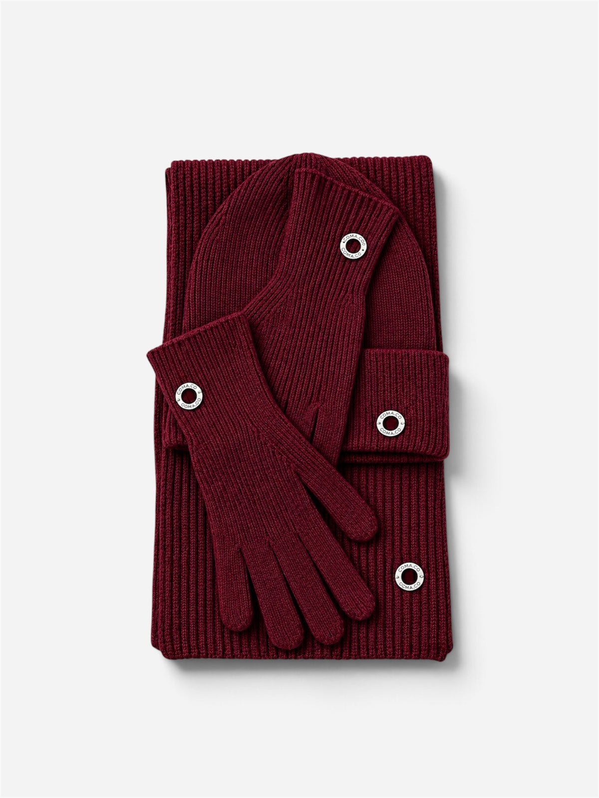 Merino Wool Set | Burgundy
