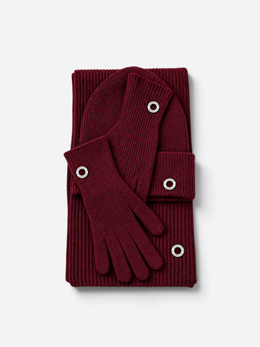 Merino Wool Set | Burgundy