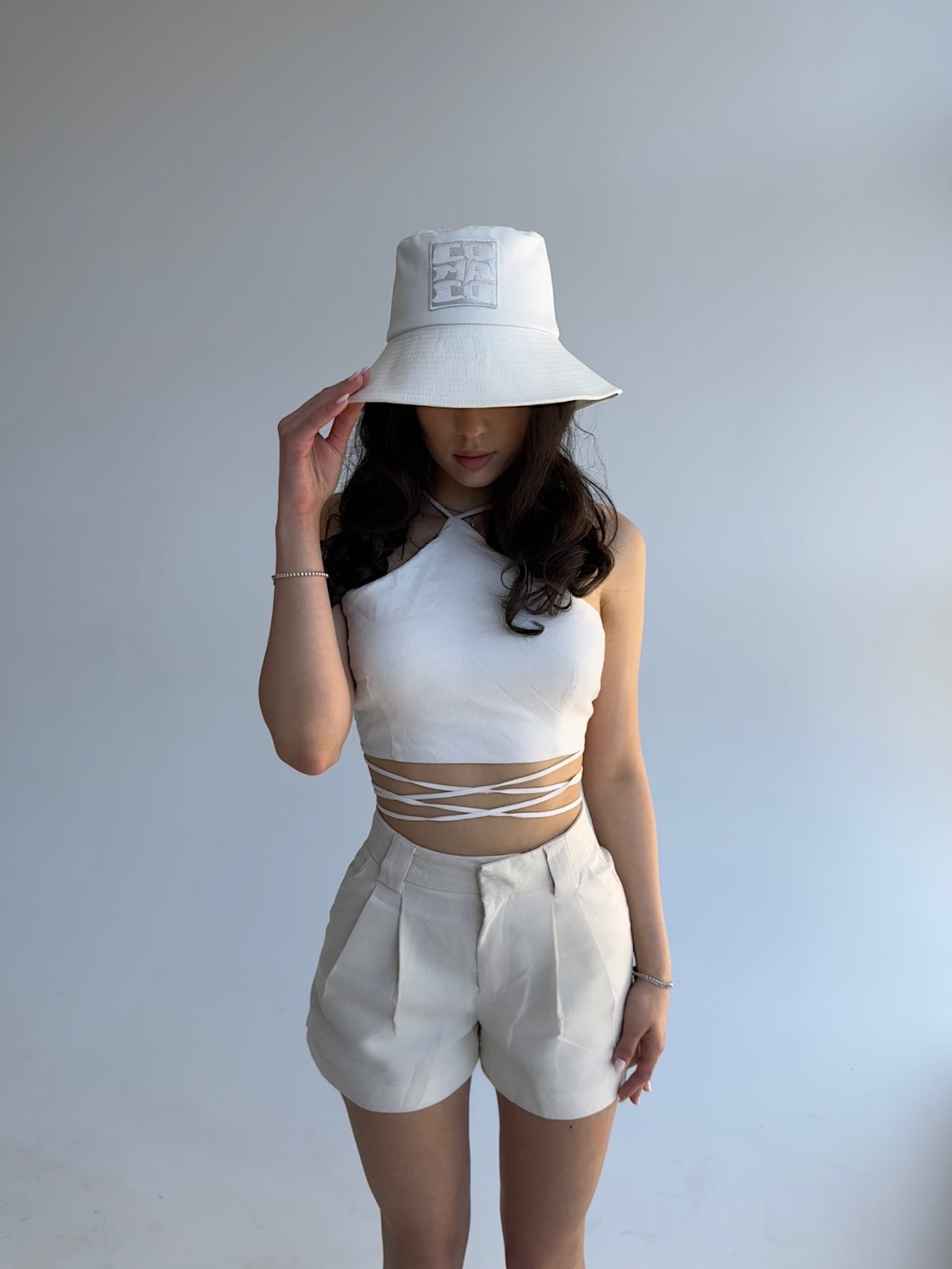 White Bucket Hat