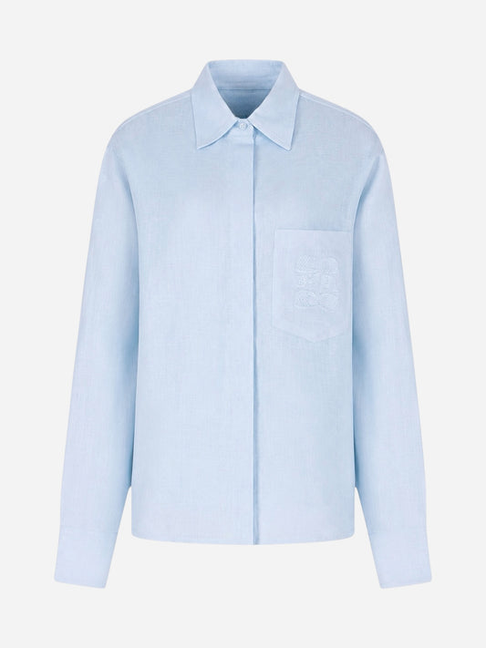 Shirt | Linen Baby Blue