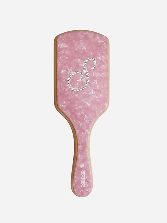 Custom Large Bamboo Hair Brush | Pink Sugar