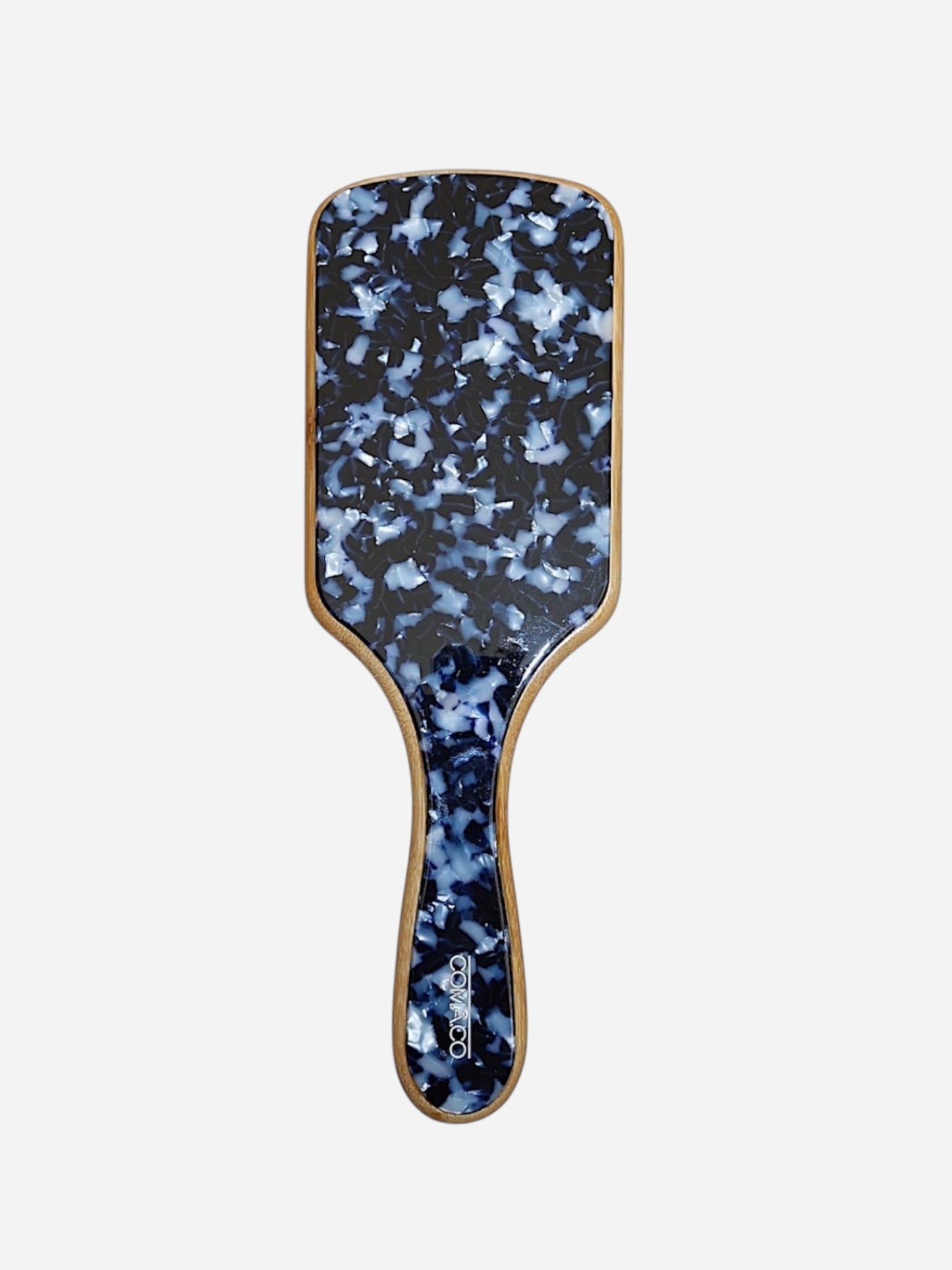 Large Bamboo Hair Brush | Midnight Blue