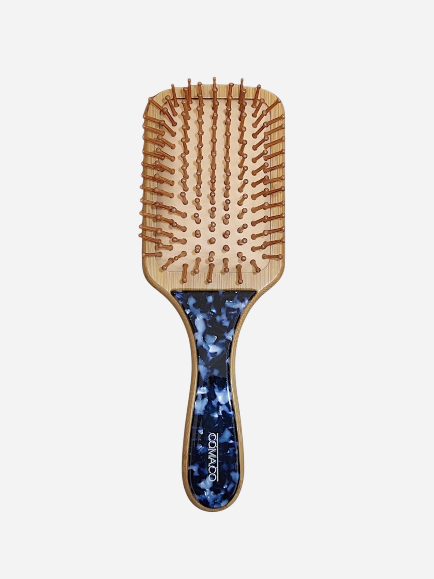 Large Bamboo Hair Brush | Midnight Blue