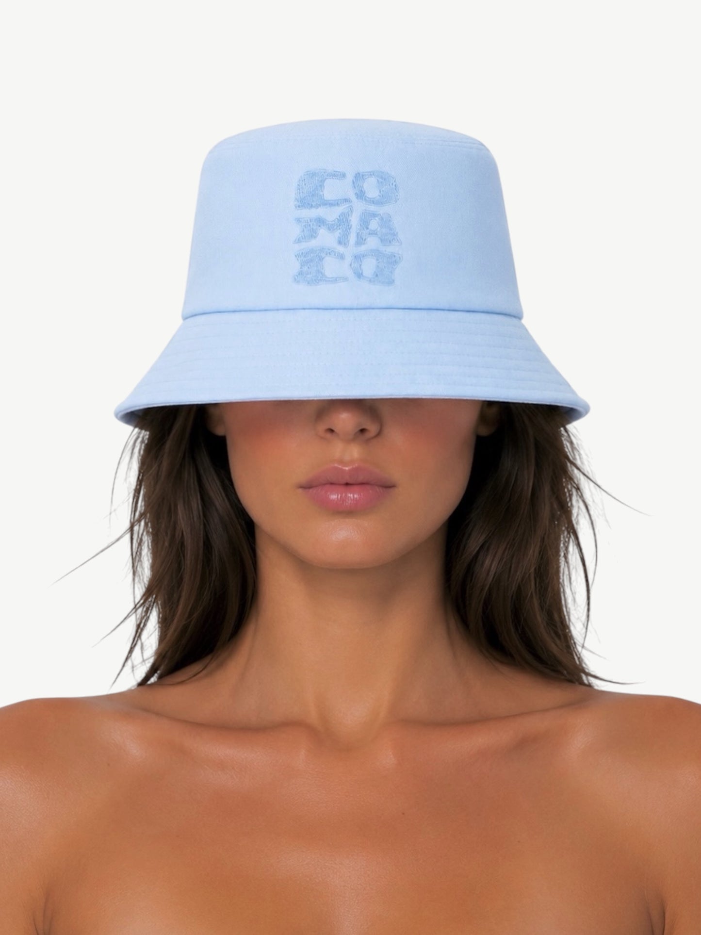 Bucket Hat | Linen Baby Blue