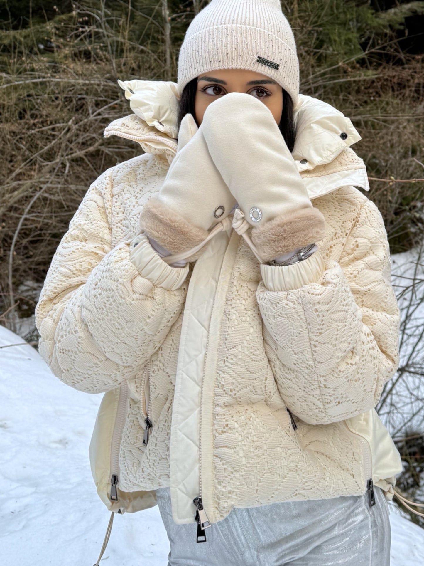 SWAROVSKI Ivory Beanie