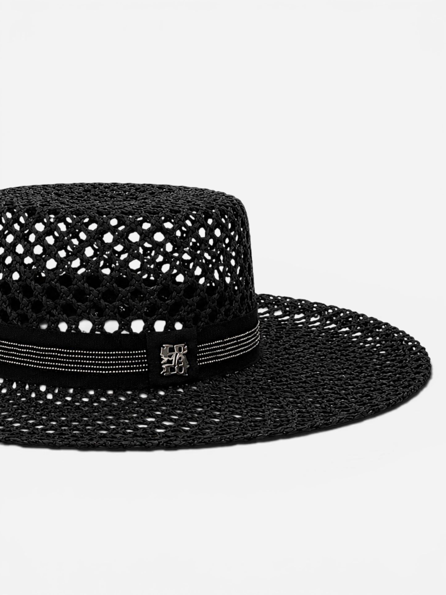Noir Hat | Raffia Straw