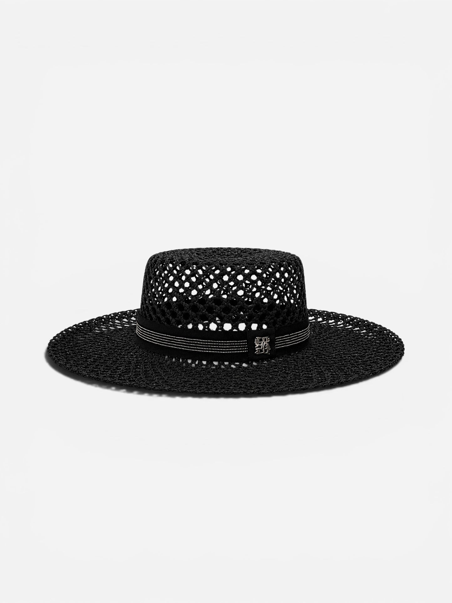 Noir Hat | Raffia Straw