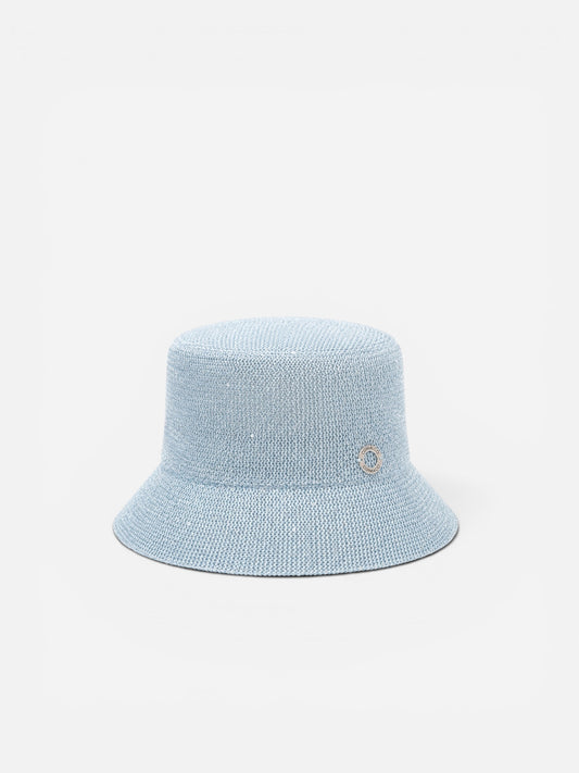 Knitted Bucket Hat | Ice Blue