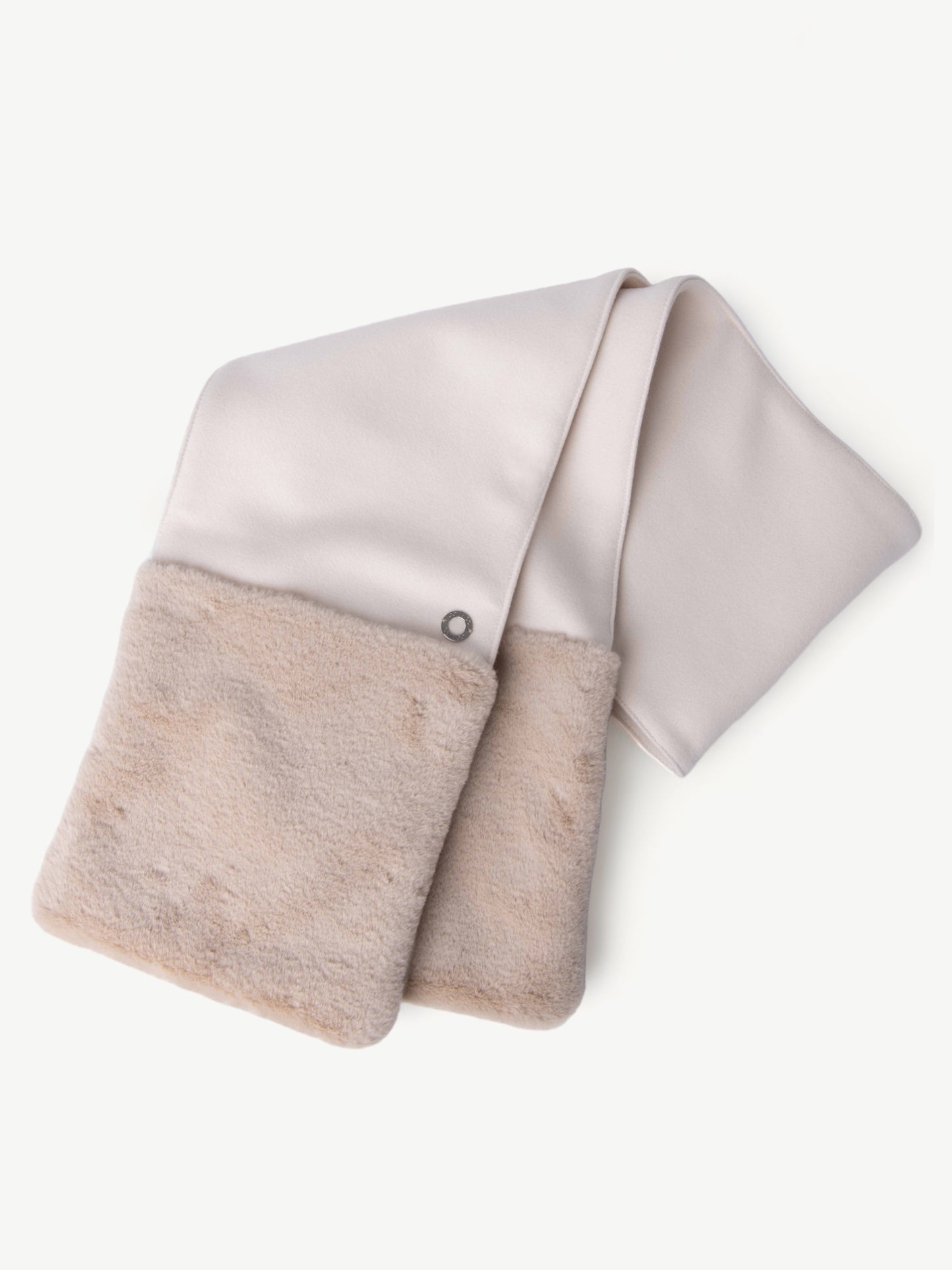 Creme Cashmere Wool Scarf