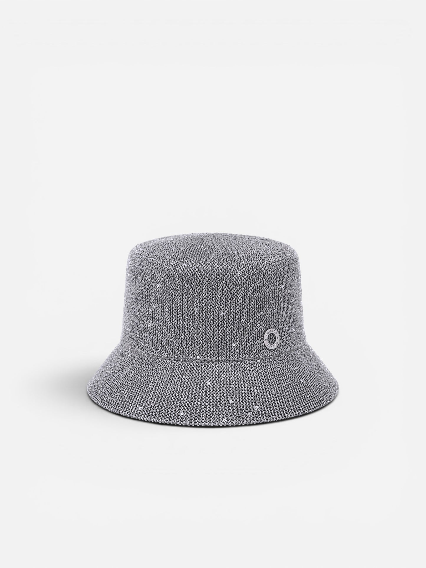 Knitted Bucket Hat | Silver