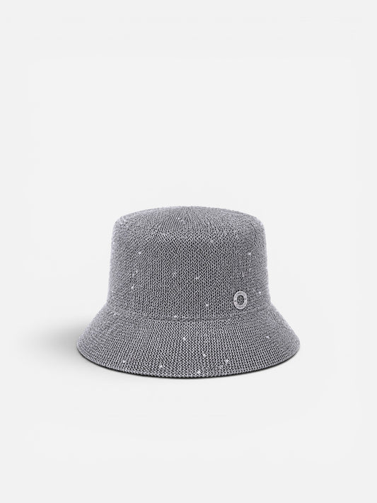Knitted Bucket Hat | Silver