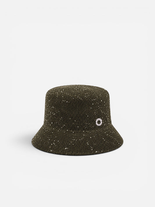 Knitted Bucket Hat | Green