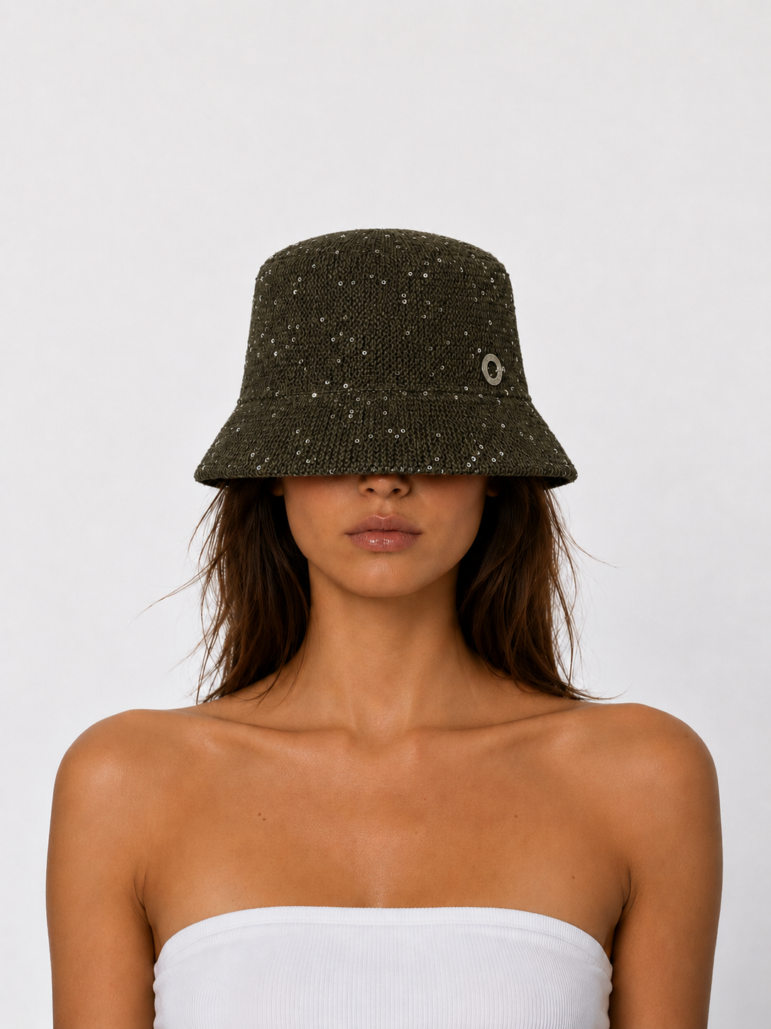 Knitted Bucket Hat | Green