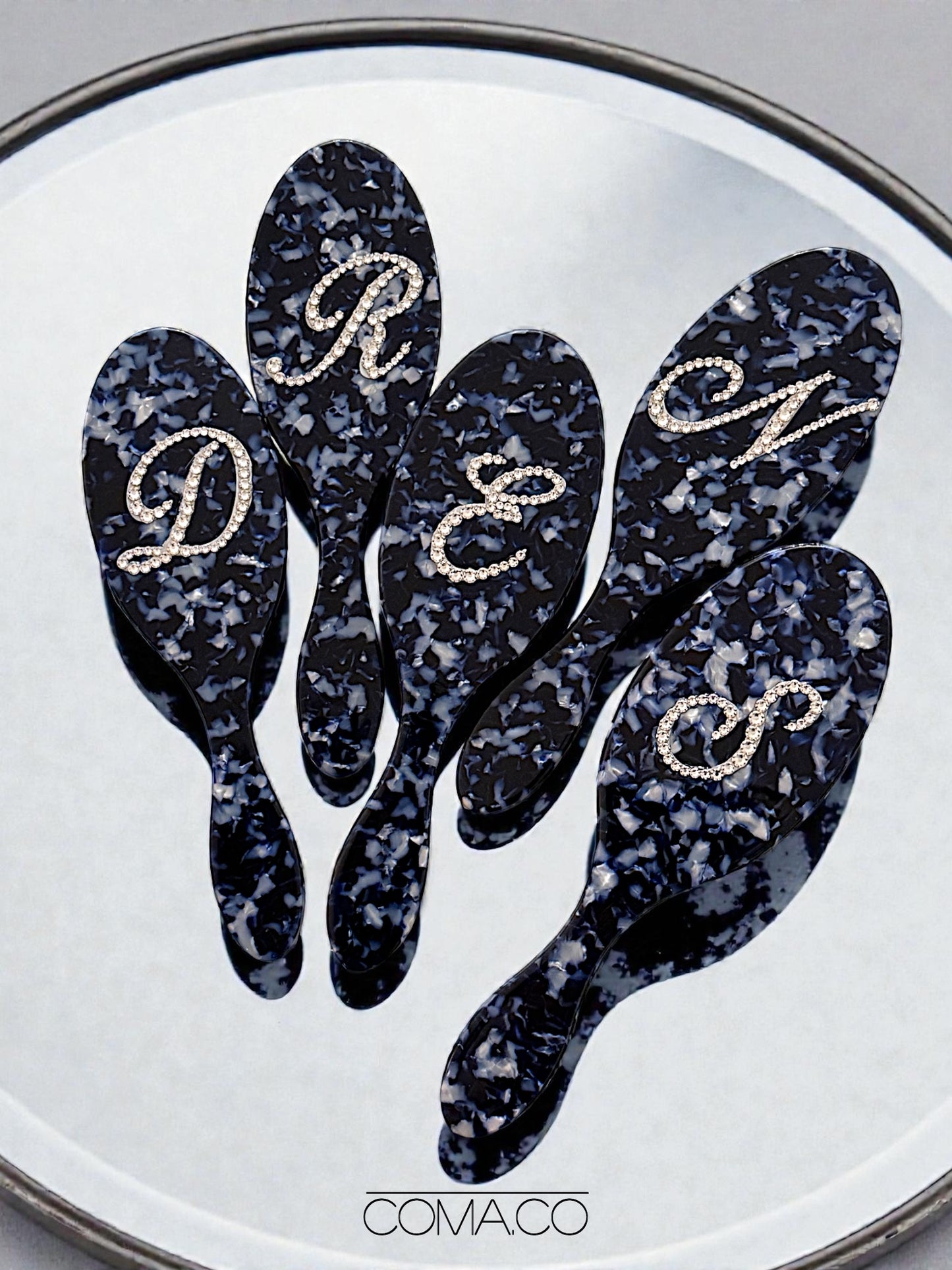 Custom Aura Hair Brush | Midnight Blue